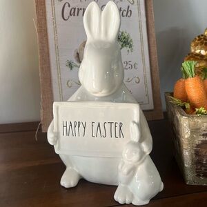 Rae Dunn Cream Ceramic Easter Bunny